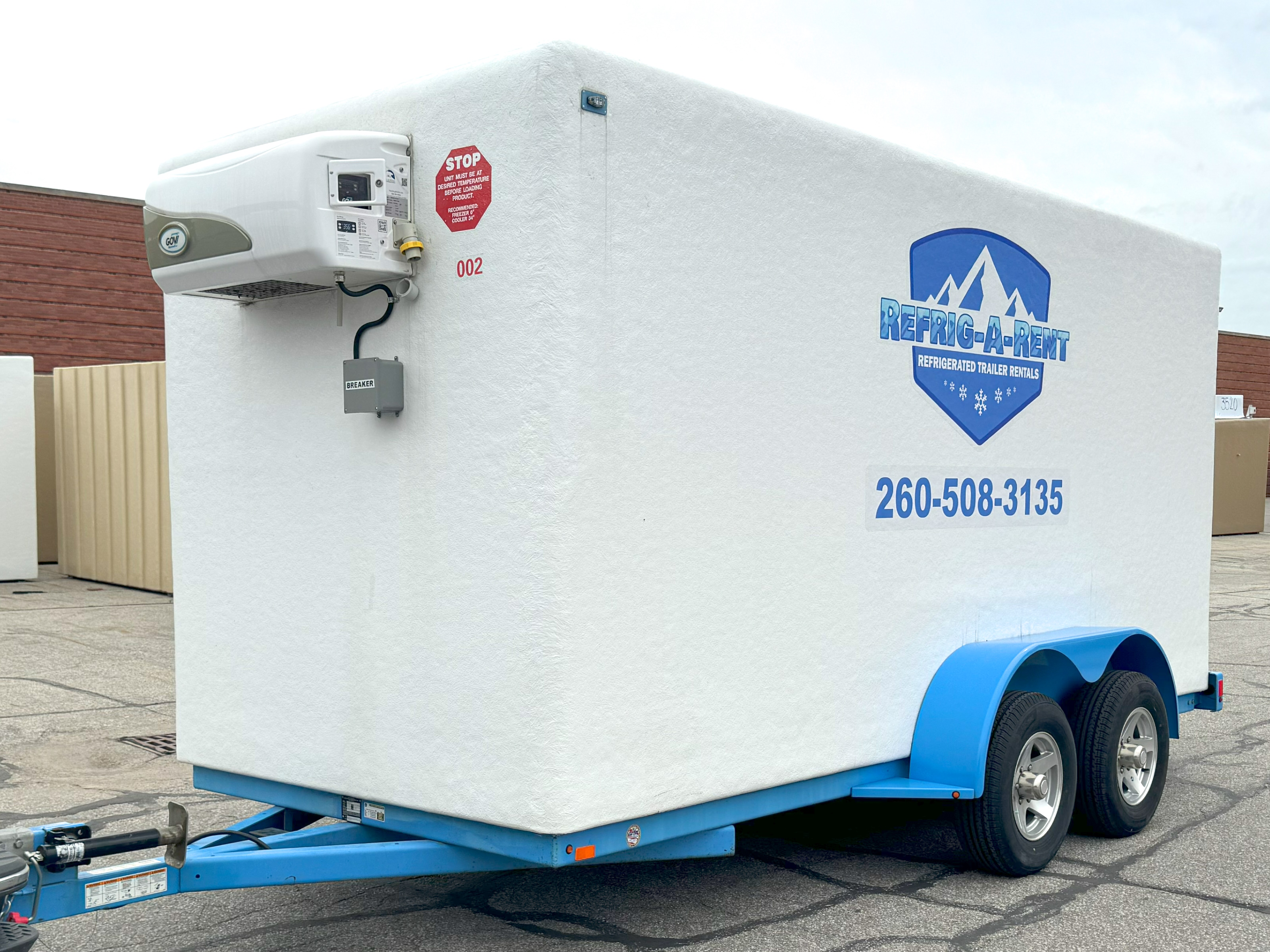 large refrigerated trailers for rent