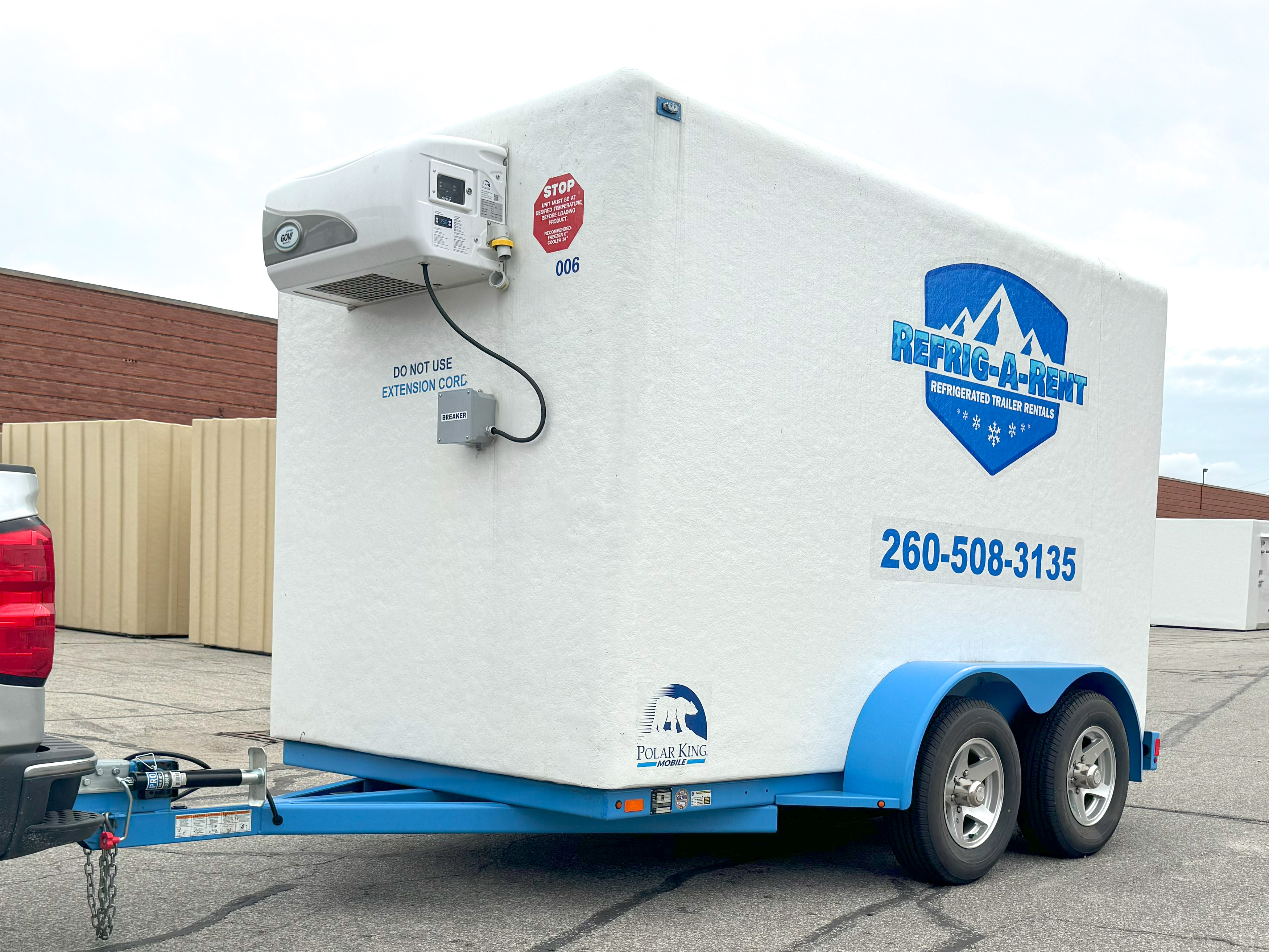 refrigerated trailer for rent