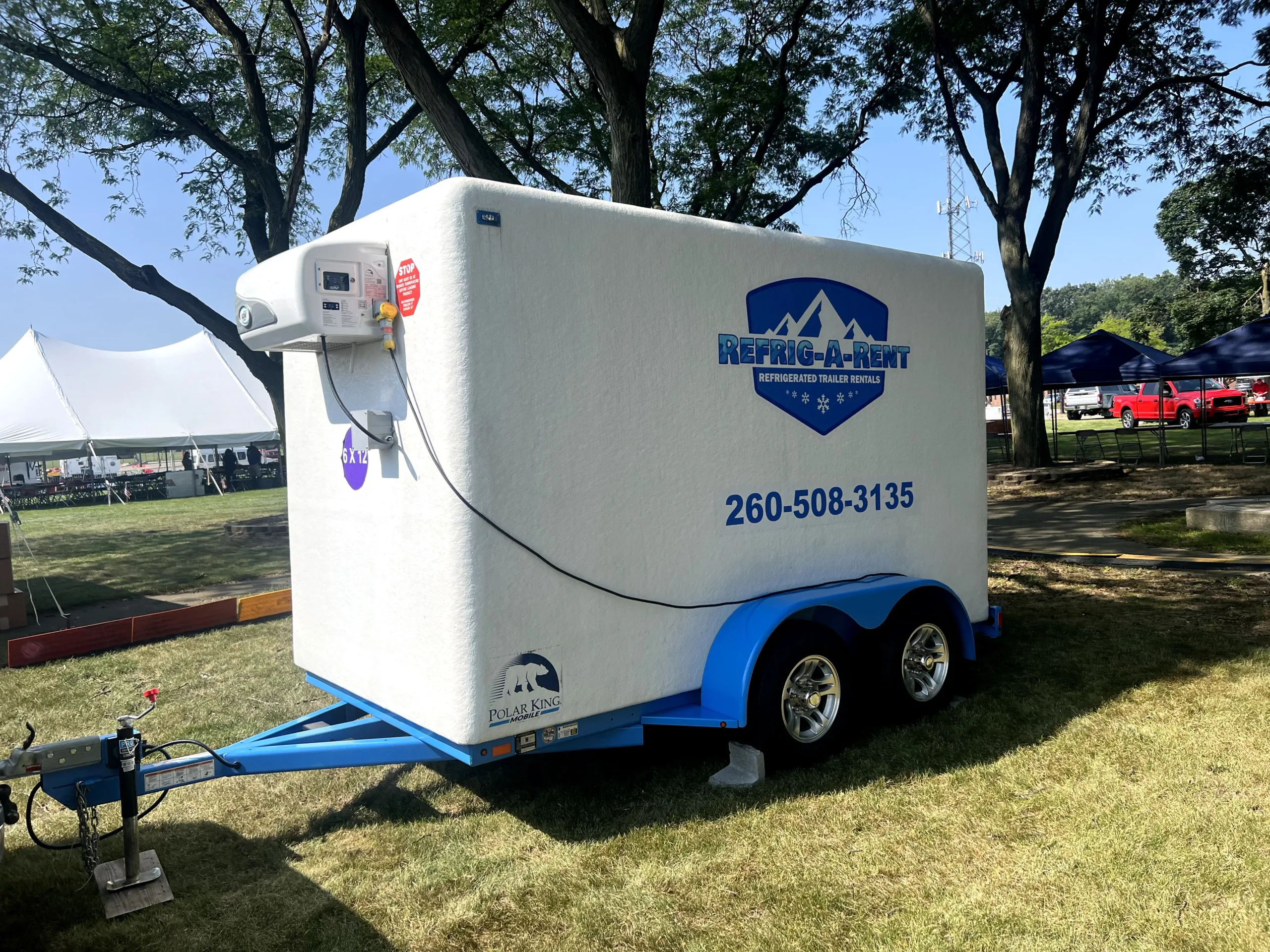 refrigerated trailer for catering