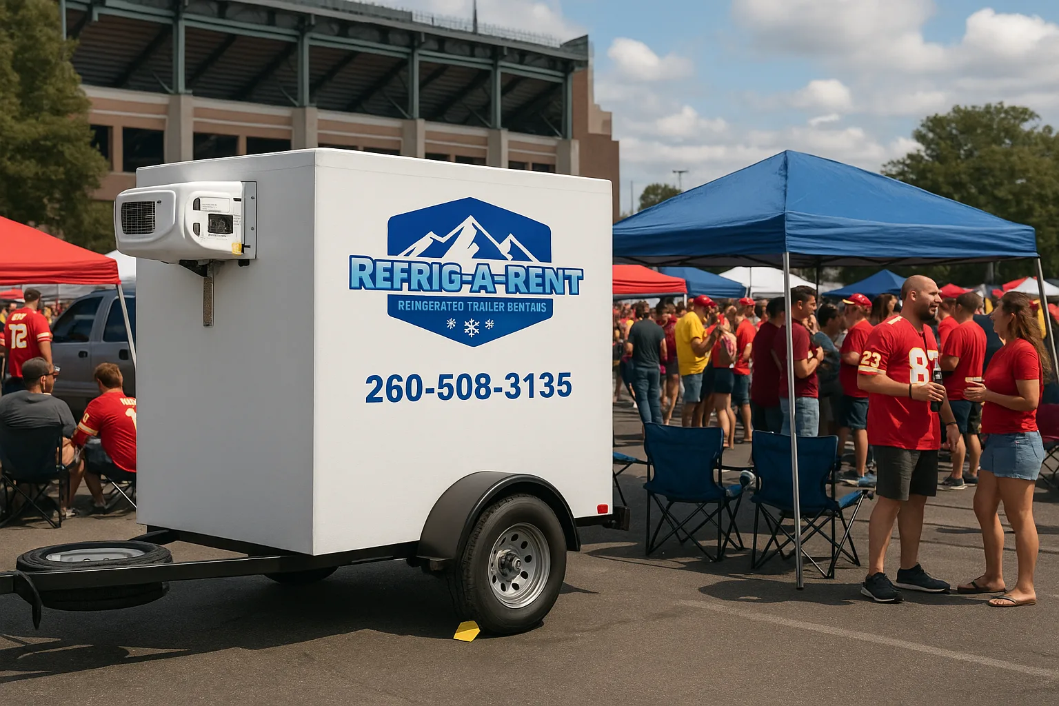 tailgate refrigerated trailer reefrig-a-rent