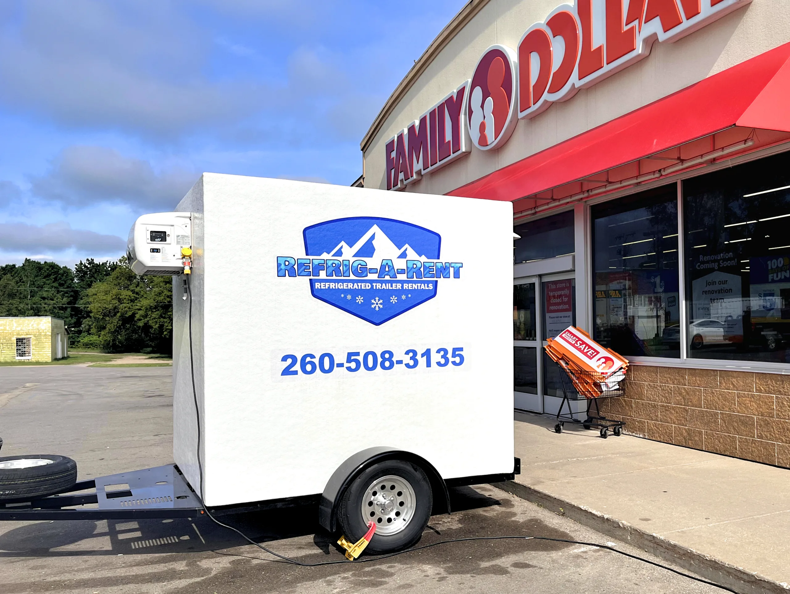 refrigerated trailer size refrigarent