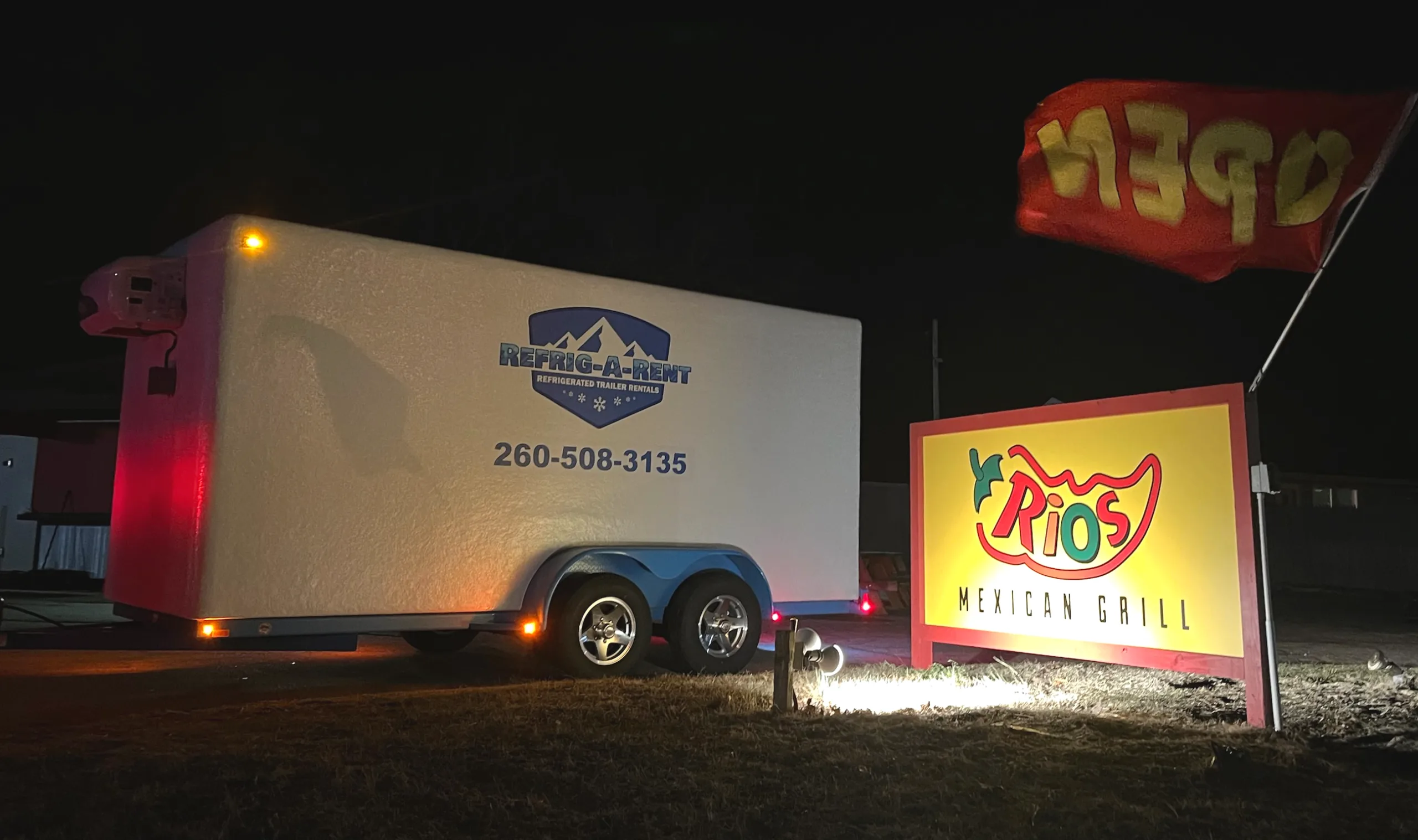 restaurant refrigerated trailer